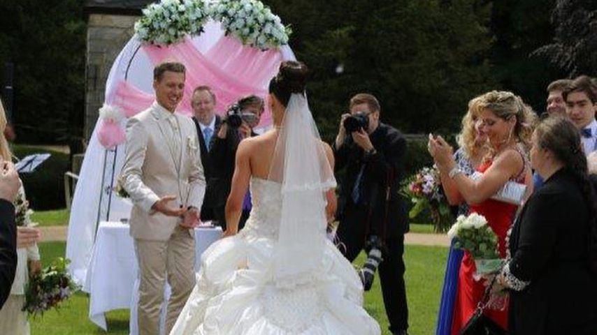 Valentin und Renata Lusin an ihrem Hochzeitstag