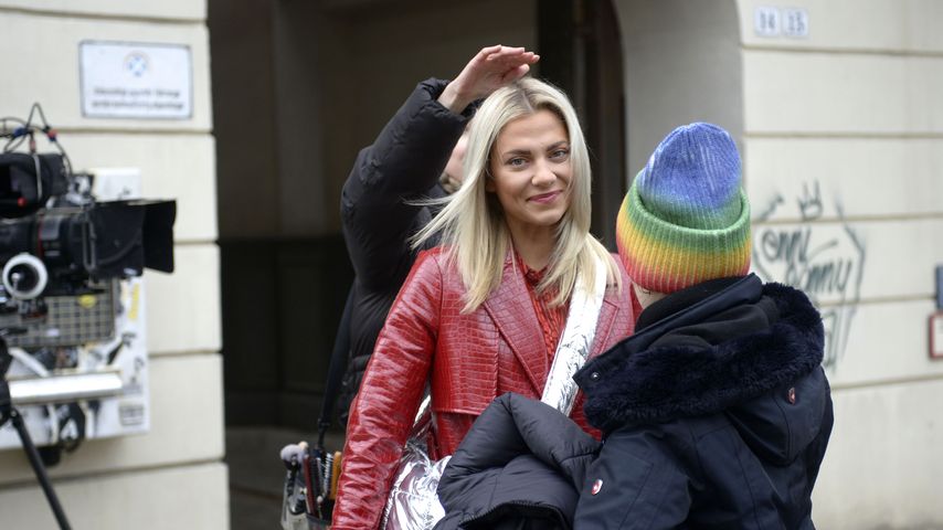 Valentina Pahde beim GZSZ-Außendreh
