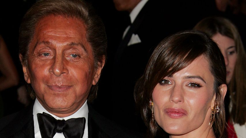 Designer Valentino und Schauspielerin Jennifer Garner 2007