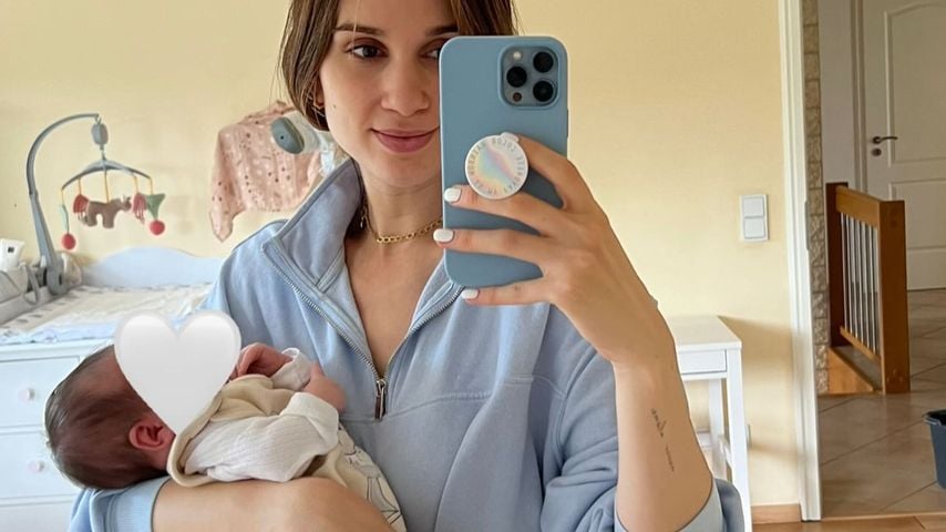 Influencerin Vanessa Borck mit ihrer Tochter Livi