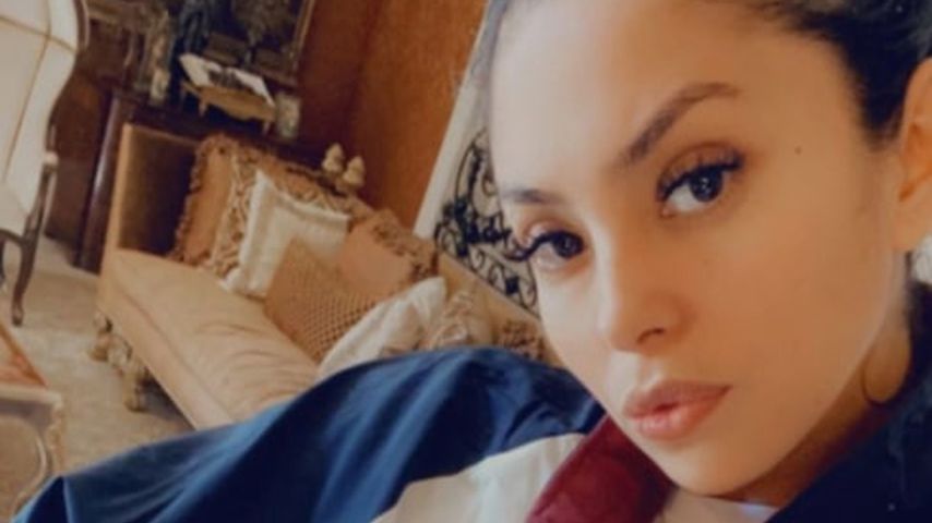Vanessa Bryant in einer Jacke von Kobe