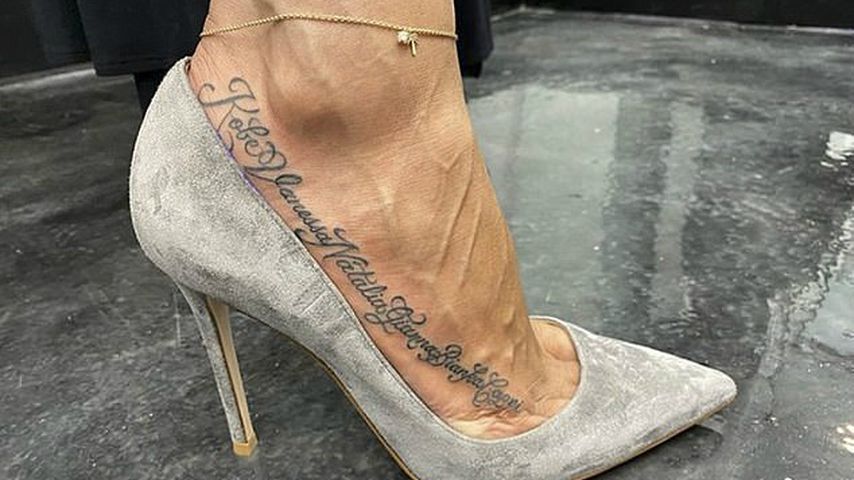 Vanessa Bryants Fuß-Tattoo