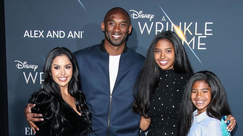 Vanessa, Kobe, Natalia und Gianna Bryant; Februar 2018
