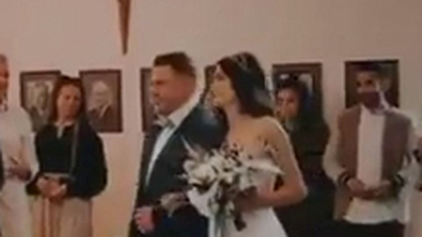 Vanessa Stanat bei ihrer standesamtlichen Hochzeit