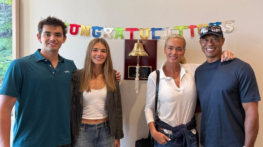 Vanessa Trump mit ihren Kindern und Tiger Woods im Oktober 2026