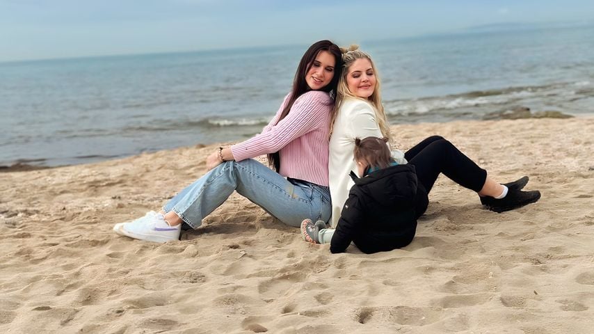 Vanessa und Ina mit ihrer Tochter Olivia