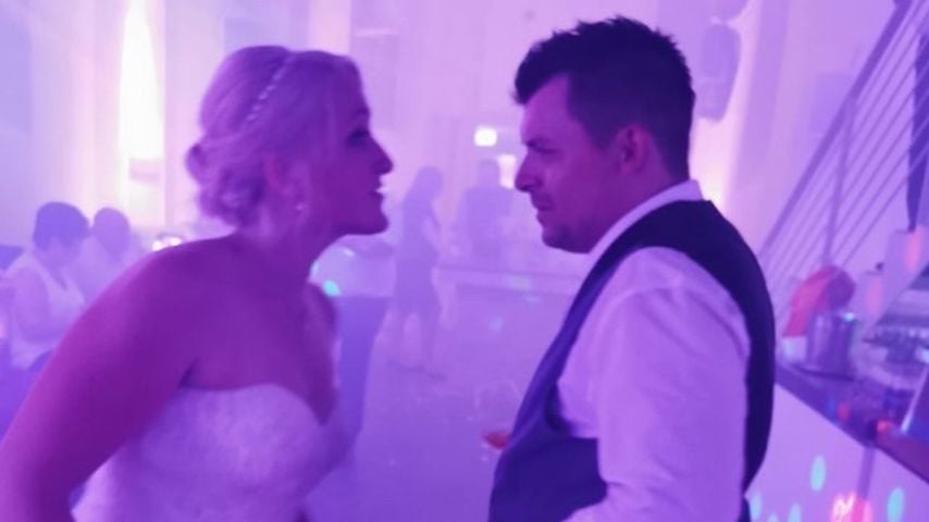 Die "Hochzeit auf den ersten Blick"-Stars Peter und Vanessa an ihrer Hochzeit, 2019