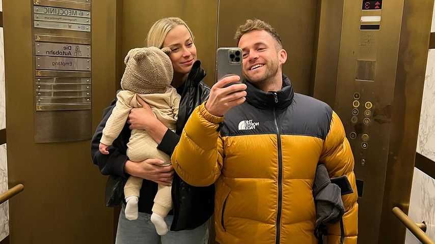 Vanessa und Philipp Stehler mit ihrem Kind