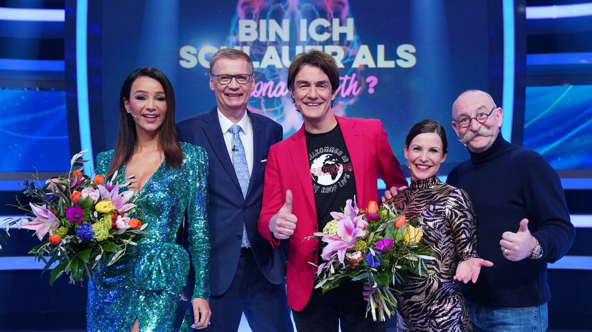 Verona Pooth, Günther Jauch, Matze Knoop, Sabrina Mockenhaupt und Horst Lichter