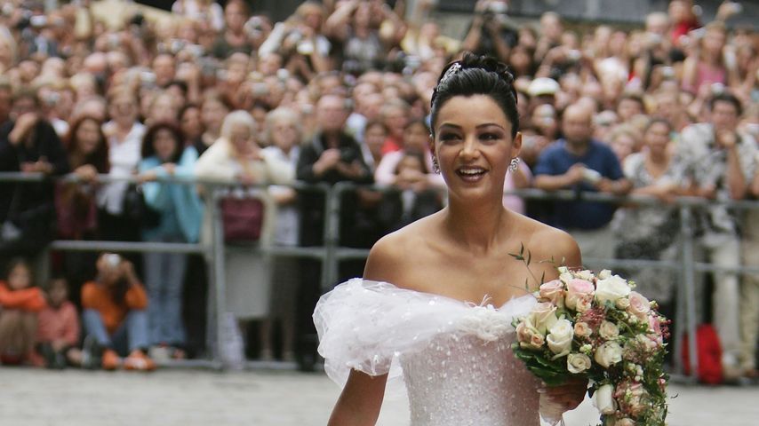 Verona Pooth bei ihrer kirchlichen Hochzeit im September 2005