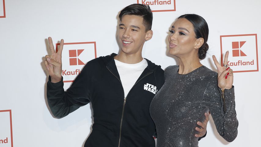 Verona Pooth mit ihrem Sohn San Diego