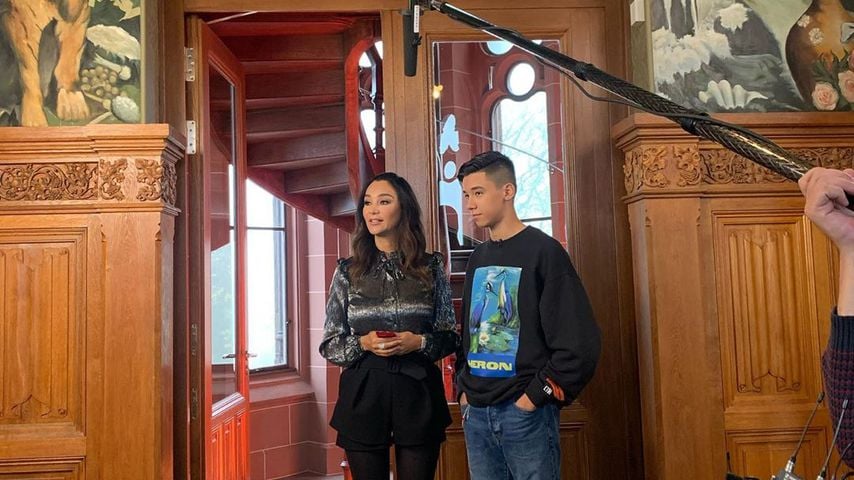 Verona und Diego Pooth bei den Dreharbeiten zu "Bares für Rares"