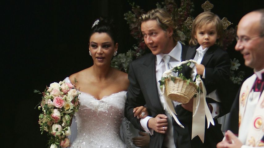 Verona und Franjo Pooth bei ihrer kirchlichen Trauung im September 2005 in Wien
