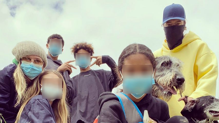 Heidi Klum mit ihren Kids und Ehemann Tom Kaulitz