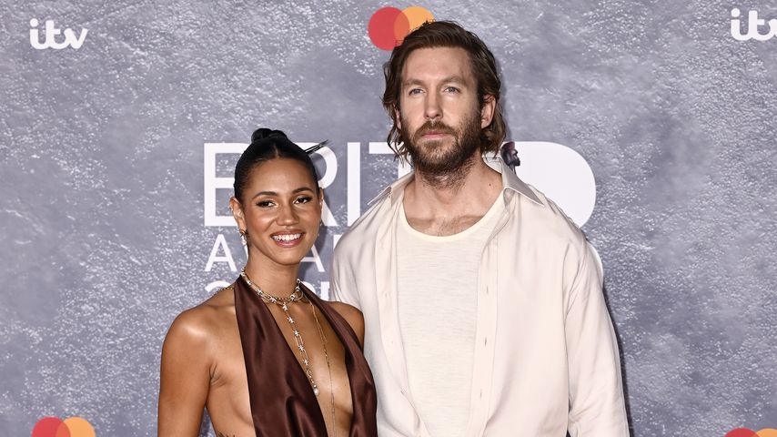 Vick Hope und Calvin Harris bei den Brit Awards 2025