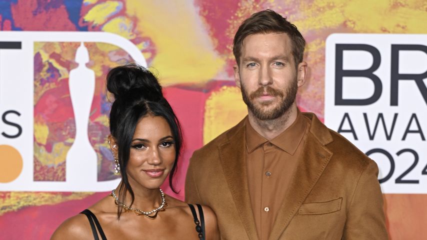 Vick Hope und Calvin Harris in London, März 2024