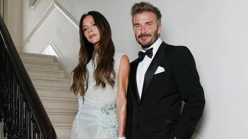 Victoria Beckham und David Beckham auf Victorias Geburtstagsparty im April 2024