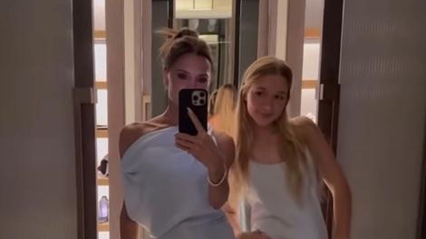 Victoria Beckham und ihre Tochter strahlen im Partnerlook