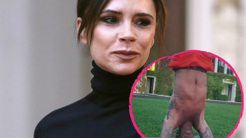 "Hör auf anzugeben": Vic Beckham beneidet David um Yogaskill