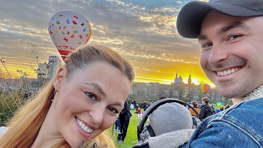 Victoria Kleinfelder und Andrzej Cibis mit ihrem Baby Adam