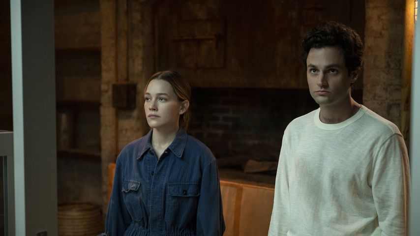 Victoria Pedretti und Penn Badgley, Schauspieler