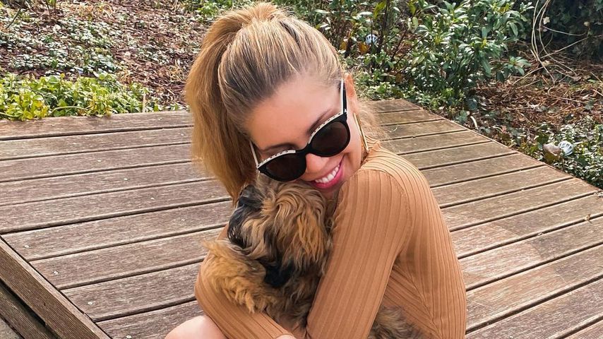 Victoria Swarovski mit ihrem Hund Winnie