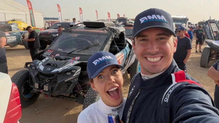 Victoria Swarovski und Mark Mateschitz bei der Rallye Dakar in Saudi-Arabien