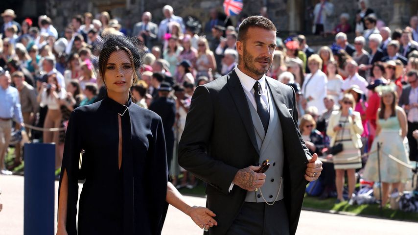 Victoria und David Beckham bei der Hochzeit von Prinz Harry und Herzogin Meghan