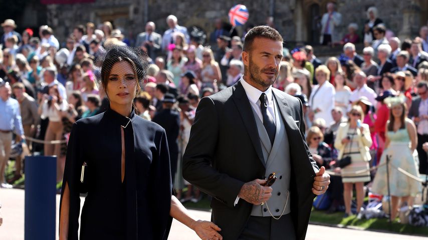 Victoria und David Beckham auf der Hochzeit von Prinz Harry und Herzogin Meghan