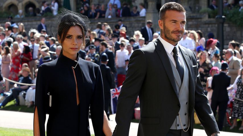 Victoria und David Beckham bei der Hochzeit von Prinz Harry und Herzogin Meghan