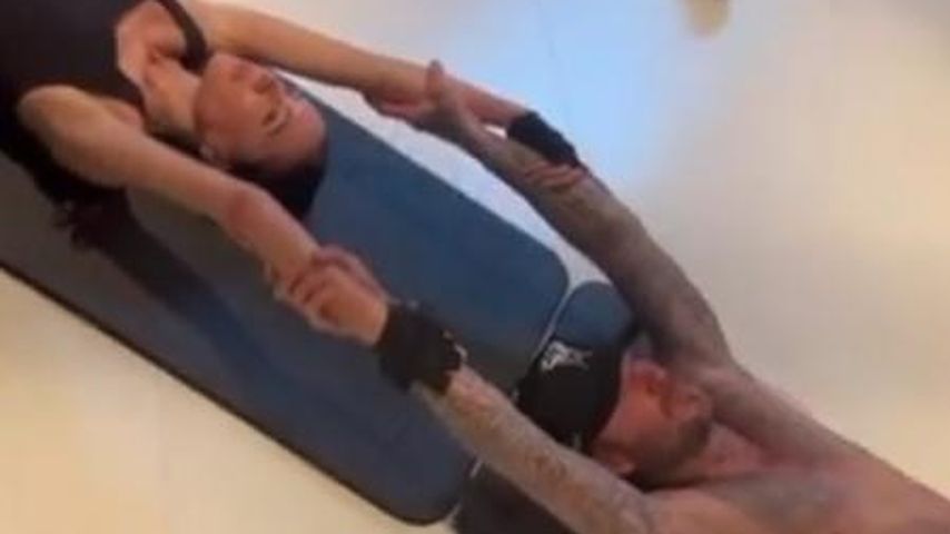 Süß! Victoria und David Beckham trainieren händchenhaltend