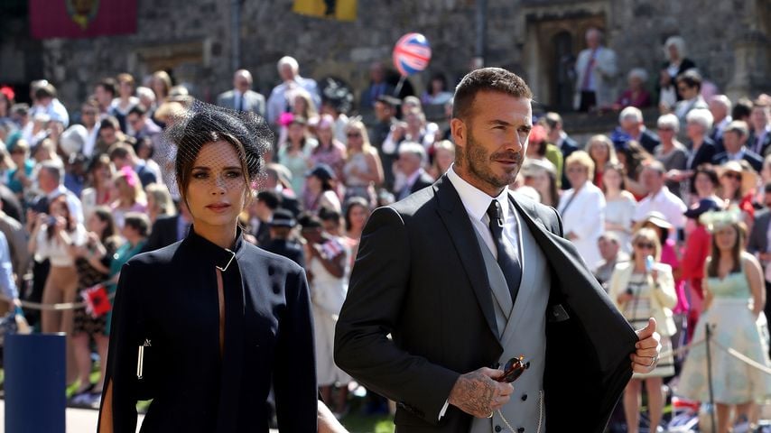 Victoria und David Beckham 2018 in England