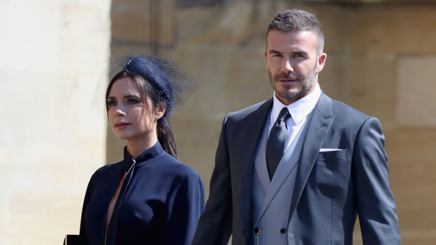 Victoria und David Beckham, England 2018