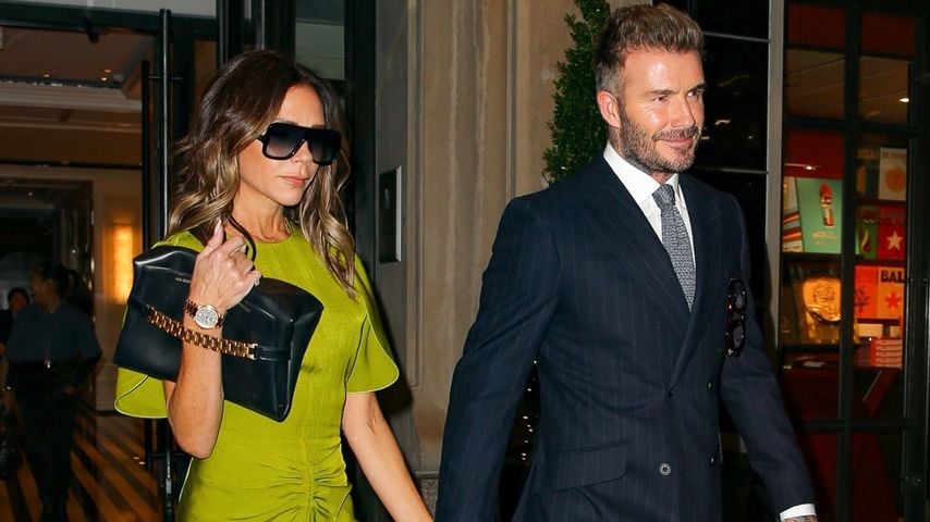 Victoria Beckham und ihr Mann David in New York