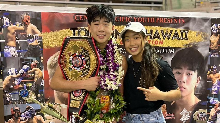 Victoria mit ihrem Bruder Christian Lee