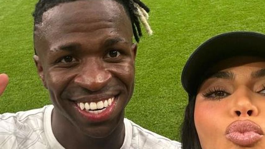 Vinícius Júnior und Kim Kardashian im August 2024