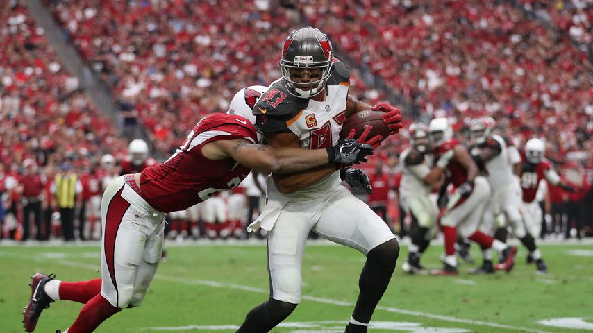Vinvent Jackson beim Spiel Tampa Bay Buccaneers gegen Arizona Cardinals, 2016
