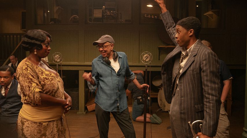 Viola Davis, George C. Wolfe und Chadwick Boseman