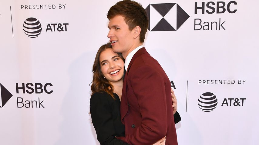 Violetta Komyshan und Ansel Elgort bei einem Screening von "Jonathan"