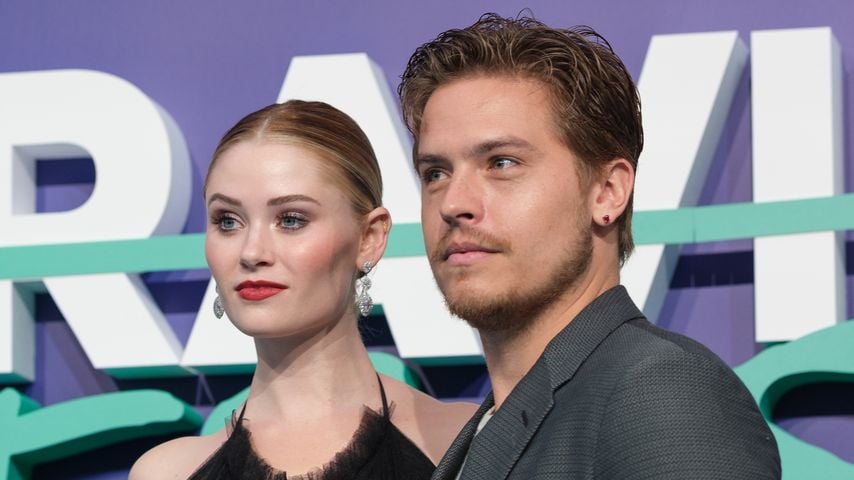 Virginia Gardner und Dylan Sprouse bei der Premiere von "Beautiful Disaster" im April 2023