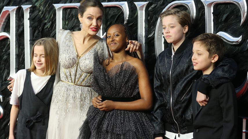 Vivienne, Angelina, Zahara, Shiloh und Knox Jolie-Pitt