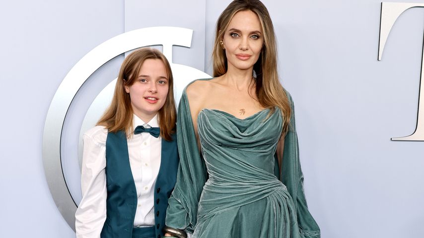 Vivienne Jolie-Pitt und Angelina Jolie im Juni 2024