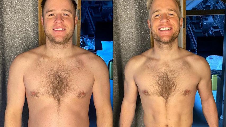 Vorher-Nachher-Schnappschuss von Olly Murs