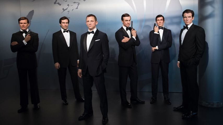 Wachsfiguren der James-Bond-Darsteller im Berliner Madame Tussauds