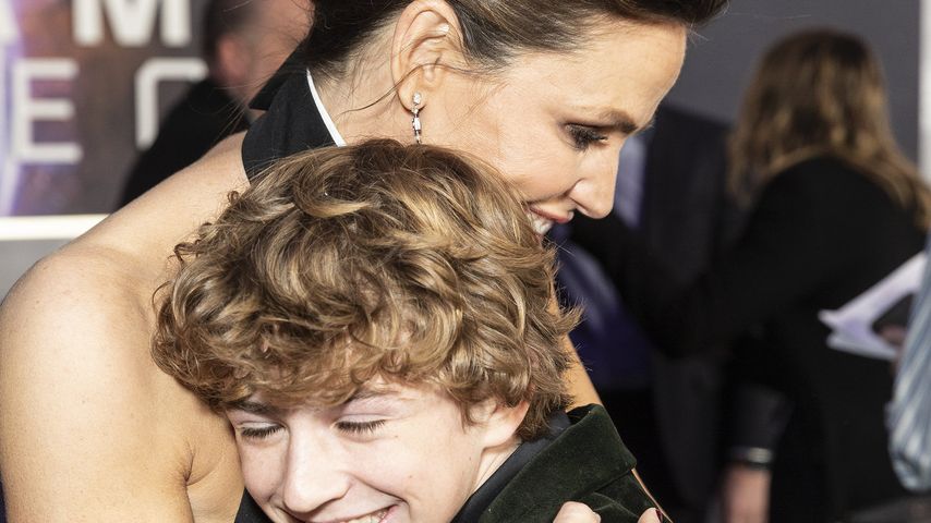 Walker Scobell und Jennifer Garner bei der Netflix-Weltpremiere von "The Adam Project"
