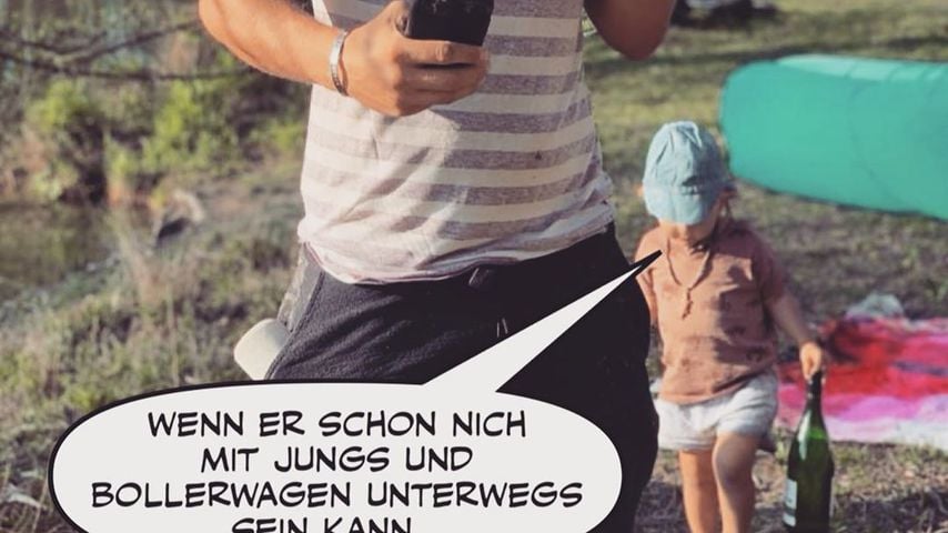 Wayne Carpendale mit seinem Sohn Mads