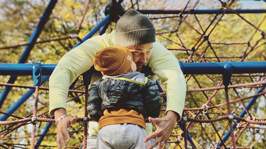 Kletter-Mads: Mutiger Vater-Sohn-Post von Wayne Carpendale!