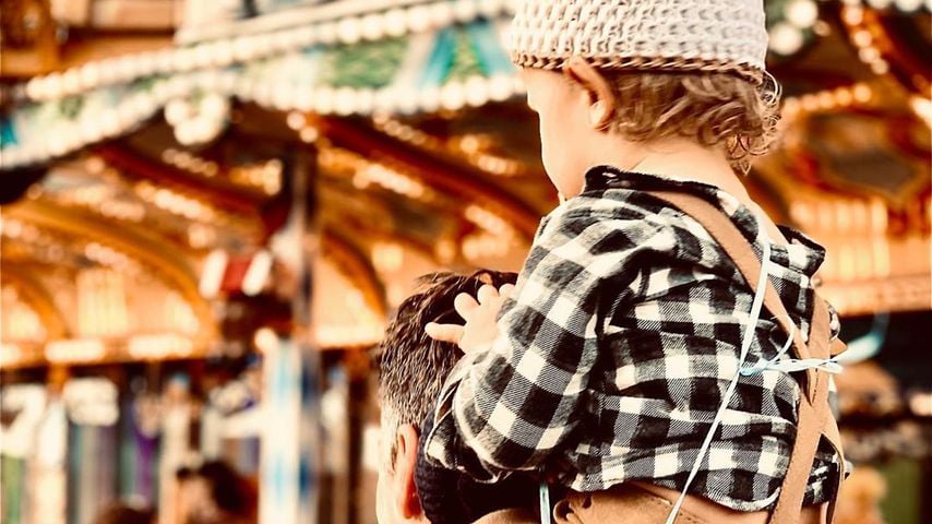 Wayne Carpendale und sein Sohn Mads auf dem Oktoberfest 2019