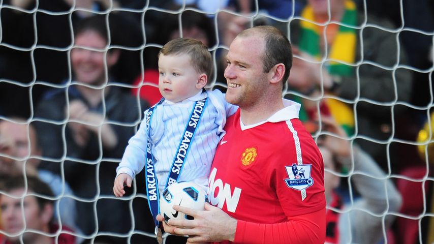 Wayne Rooney und sein Sohn Kai, Mai 2011