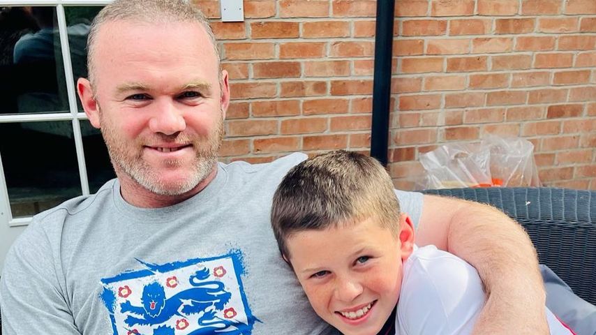 Wayne Rooney und sein Sohn, 2021